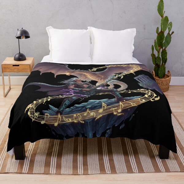Item preview, Epic Fantasy Rock Warrior Dragon Magic Art designed and sold by UrbanPrts.
