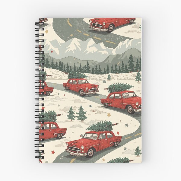 Item preview, Vintage Christmas Road Trip Pattern Retro Holiday Travel Design designed and sold by LiviuGligoros.