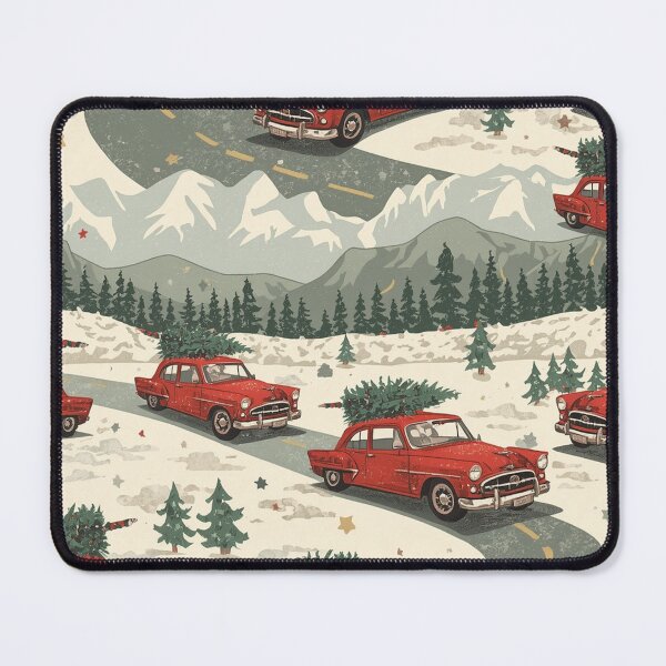 Item preview, Vintage Christmas Road Trip Pattern Retro Holiday Travel Design designed and sold by LiviuGligoros.