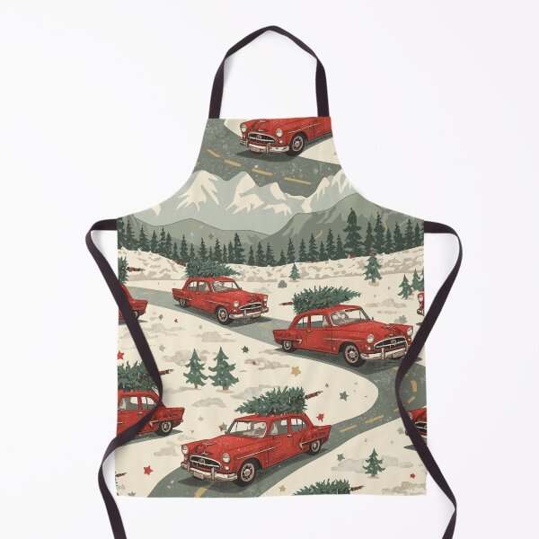 Item preview, Vintage Christmas Road Trip Pattern Retro Holiday Travel Design designed and sold by LiviuGligoros.