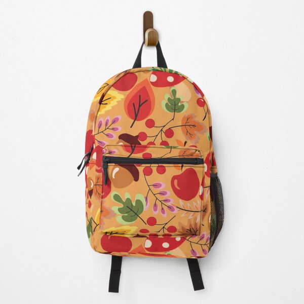 Item preview, Autumn Leaves and Mushrooms Seamless Pattern designed and sold by PowerAntShop.
