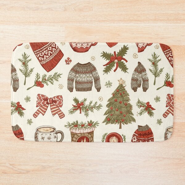 Item preview, Vintage Christmas Tree Farm Pattern Rustic Holiday Christmas Design designed and sold by LiviuGligoros.