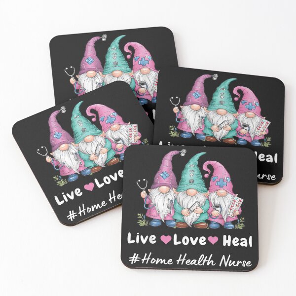 Item preview, Cute Gnome Live Love Heal Home Health Nurse designed and sold by LucindaLong ⭐⭐⭐⭐⭐(992).