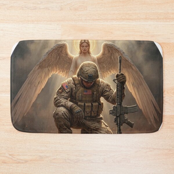 Item preview, Marine with Angel designed and sold by InkShiftLabs.