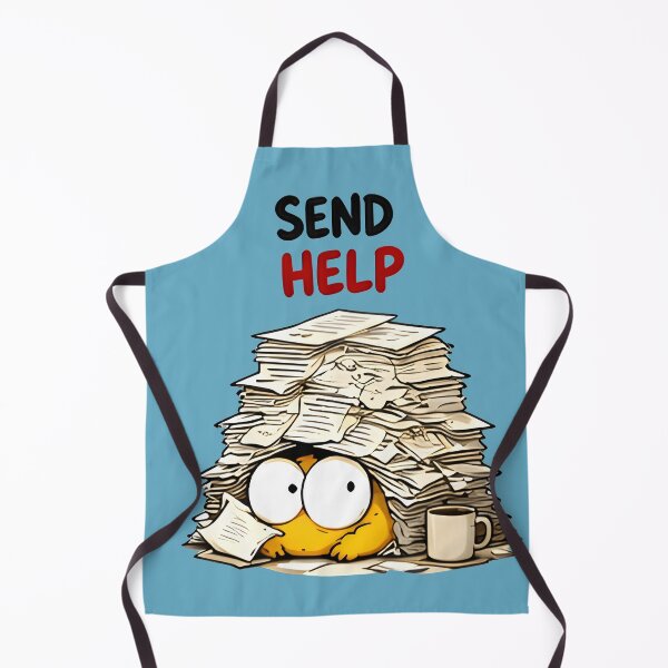 Item preview, Send Help Buried Paperwork Dinosaur Sticker designed and sold by PreeCha Art & Co..