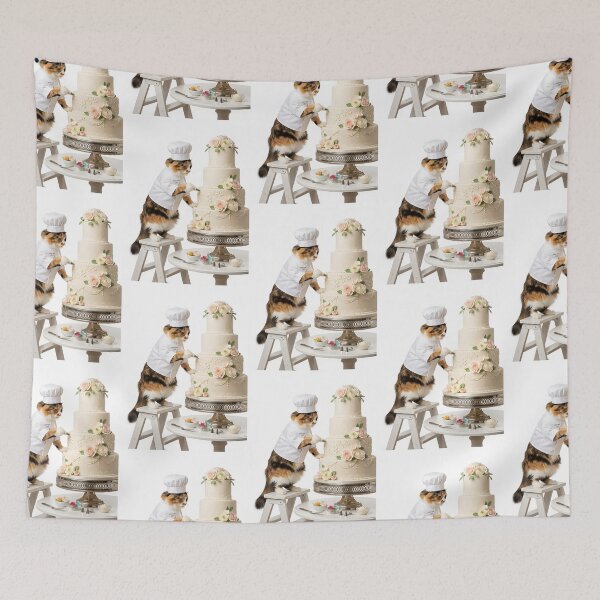 Item preview, Calico Cat Wedding Cake Artist designed and sold by PictoVibe.