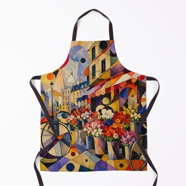 Item preview, Paris Flower Market Colorful French Bicycle Wall Art designed and sold by GutyzDesignsES.