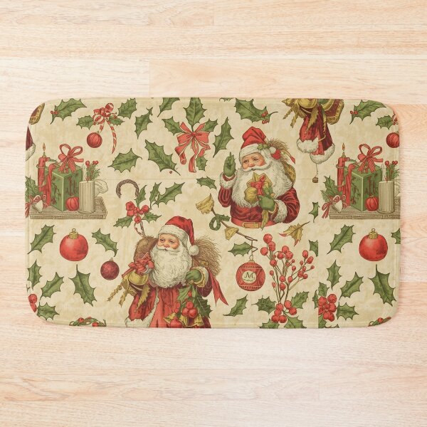 Item preview, Merry And Bright Christmas Pattern Vintage Holiday Lights Design designed and sold by LiviuGligoros.