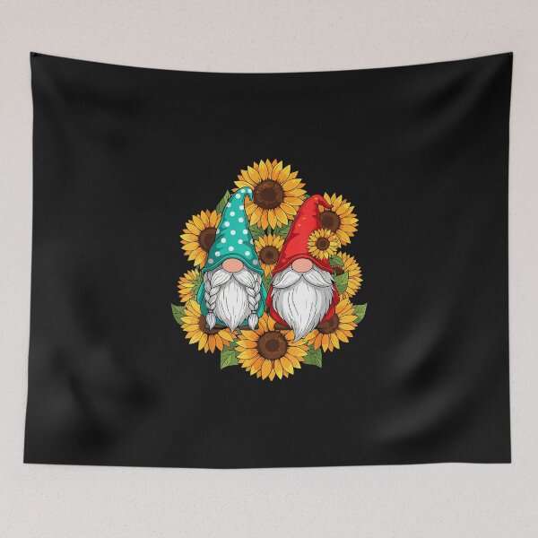 Item preview, Sunflower Gnome Hippie Floral designed and sold by LucindaLong ⭐⭐⭐⭐⭐(992).