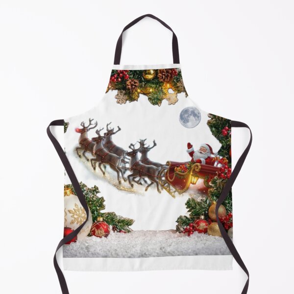 Item preview, Santa, Sleigh and reindeer designed and sold by InkShiftLabs.