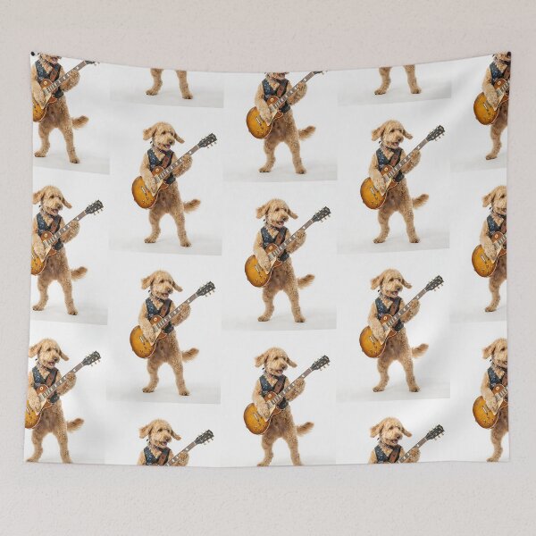 Item preview, Golden Doodle Guitar Shredder designed and sold by PictoVibe.