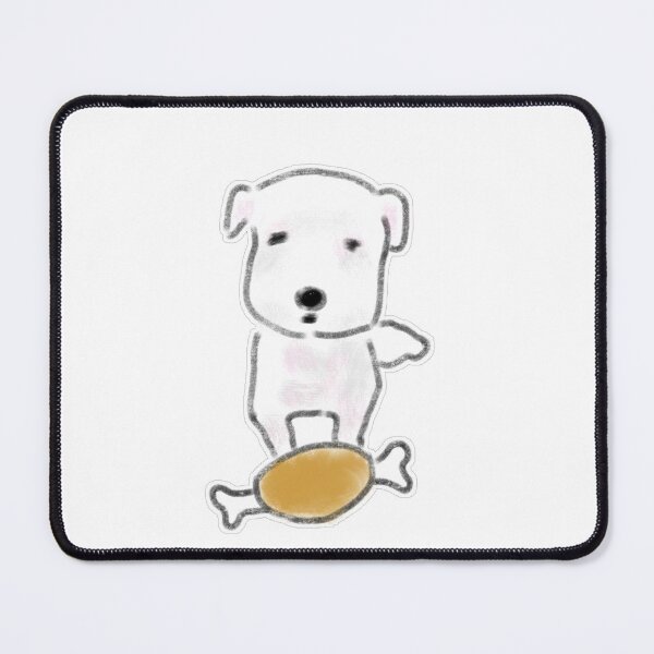 Item preview, Cute Angel Dog With Bone Toy Art designed and sold by raun.draw.