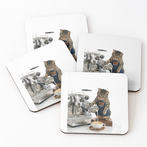 Item preview, Tabby Cat Barista Artist designed and sold by PictoVibe.