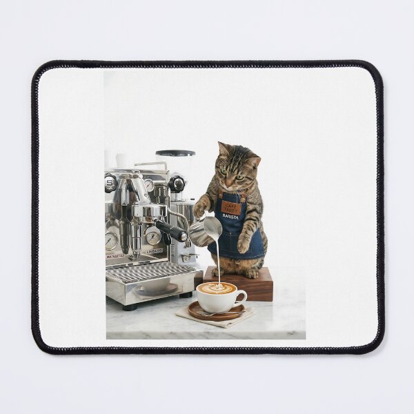 Item preview, Tabby Cat Barista Artist designed and sold by PictoVibe.