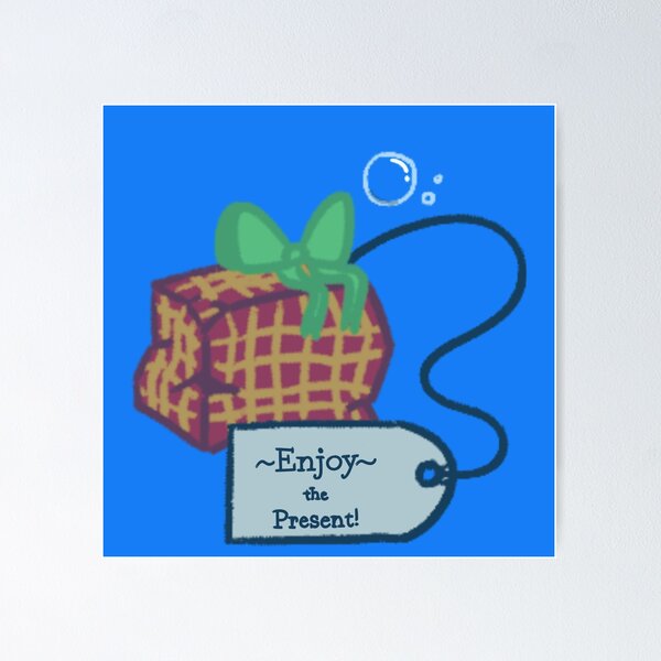 Item preview, Enjoy the present ironic designed and sold by StillMarinating.