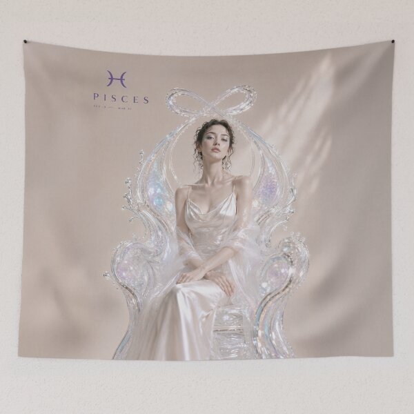 Item preview, Pisces Zodiac Goddess Fantasy Portrait designed and sold by AtelierHailey.