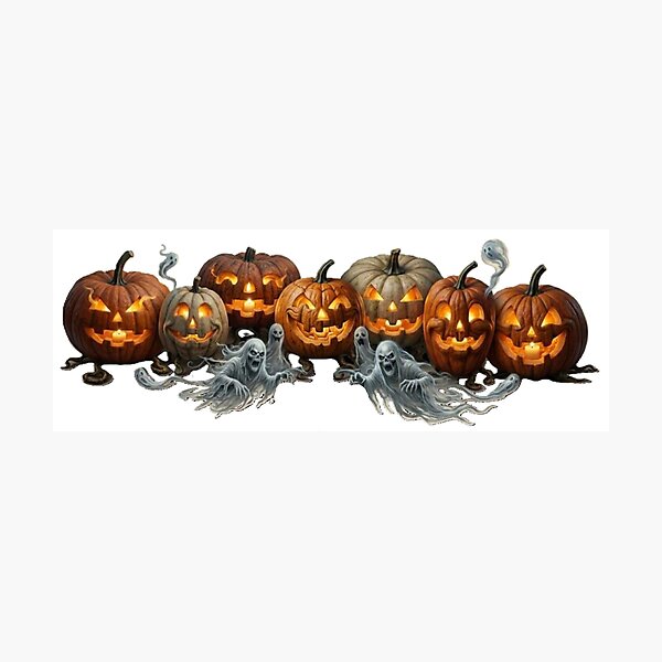 Item preview, Pumpkins & Ghosts designed and sold by InkShiftLabs.