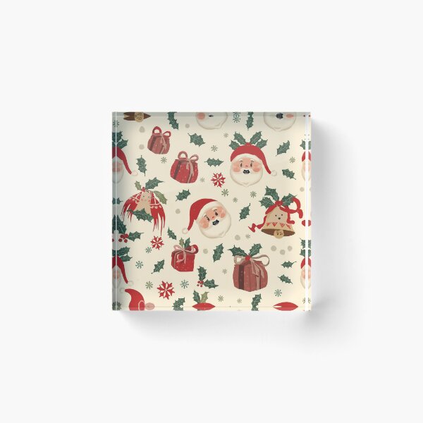 Item preview, Vintage Christmas Club Pattern Retro Holiday Christmas Decor Design designed and sold by LiviuGligoros.
