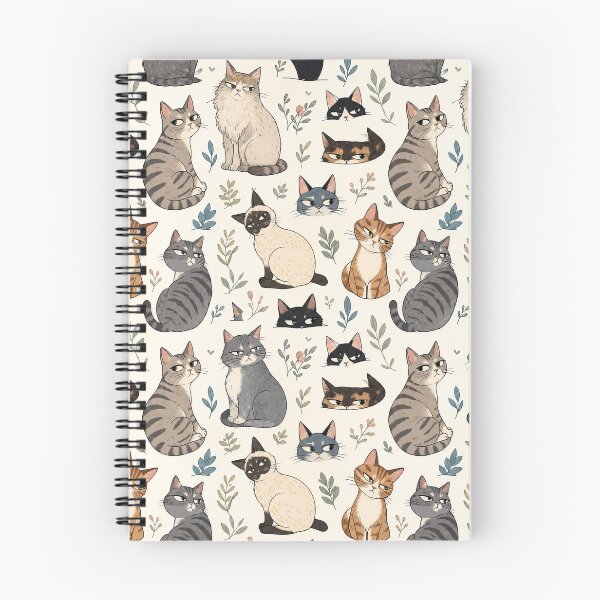 Item preview, Suspicious Cats and Botanical Leaves Seamless Pattern designed and sold by WangAew.