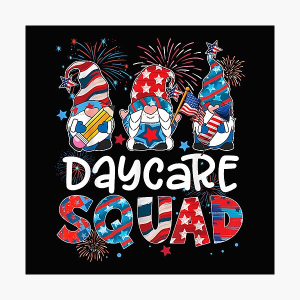 Item preview, Daycare Squad Gnome 4th of July Patriotic Teacher Boys Girls designed and sold by LucindaLong ⭐⭐⭐⭐⭐(992).