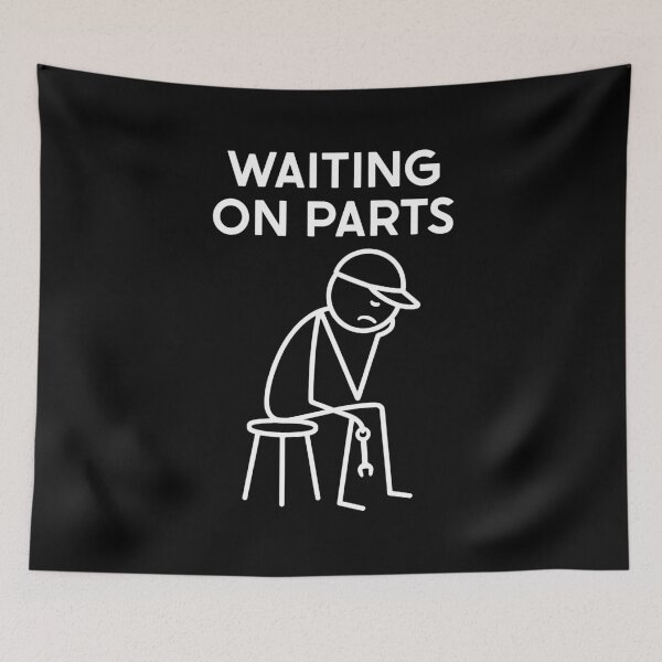 Item preview, Waiting On Parts Funny Auto Mechanic designed and sold by suhairee-studio.