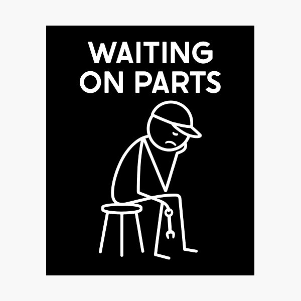 Item preview, Waiting On Parts Funny Auto Mechanic designed and sold by suhairee-studio.