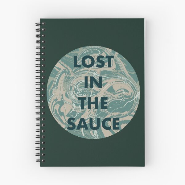 Item preview, Funny Lost In The Sauce Swirl Marble Quote designed and sold by ArtbyLanaN.