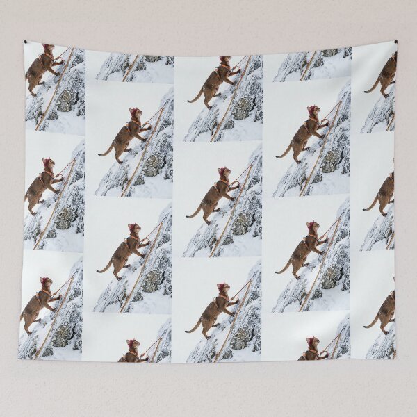 Item preview, Abyssinian Cat Mountain Climber designed and sold by PictoVibe.