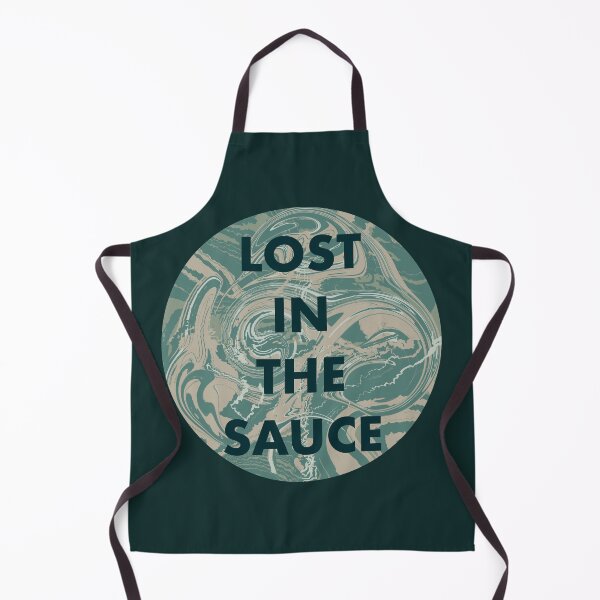 Item preview, Funny Lost In The Sauce Swirl Marble Quote designed and sold by ArtbyLanaN.