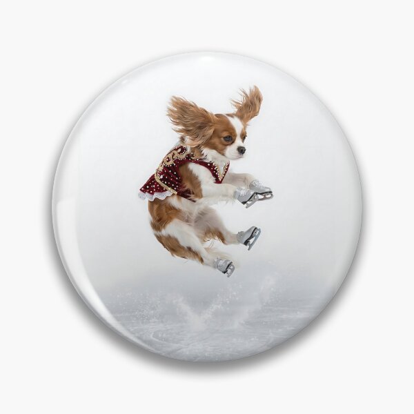 Item preview, Cavalier King Charles Spaniel Ice Skater designed and sold by PictoVibe.