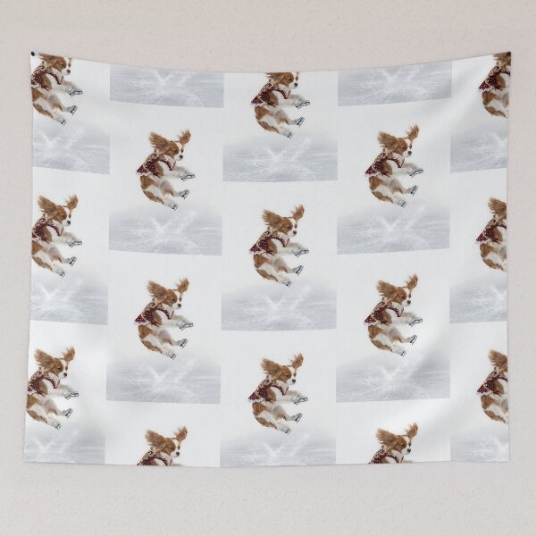 Item preview, Cavalier King Charles Spaniel Ice Skater designed and sold by PictoVibe.