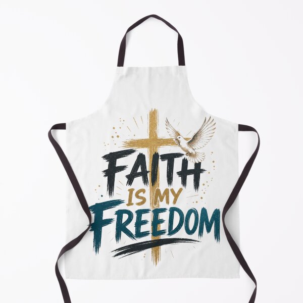 Item preview, Faith Is My Freedom Christian Dove Cross Design designed and sold by Rosie's Wildflower Boutique.