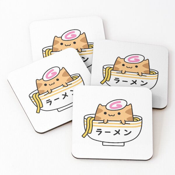 Item preview, Ramen Cat Cute Kawaii Japanese Food Noodle Design designed and sold by RobotDanceBat.