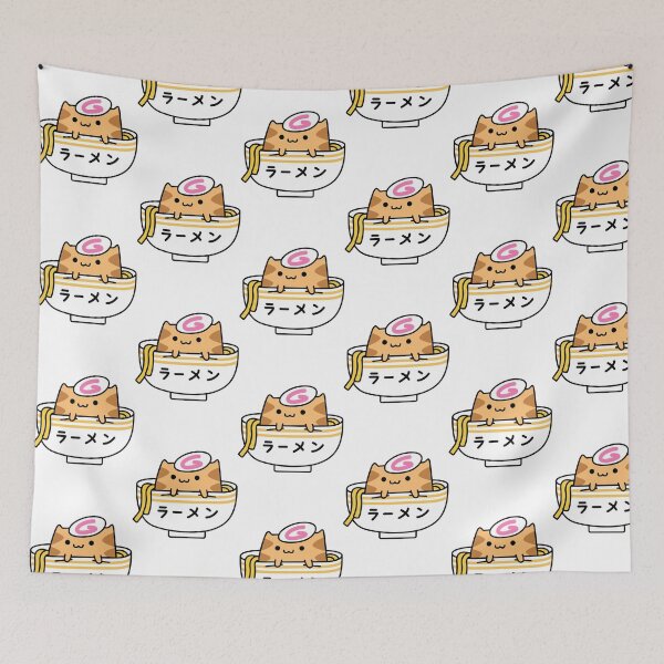 Item preview, Ramen Cat Cute Kawaii Japanese Food Noodle Design designed and sold by RobotDanceBat.