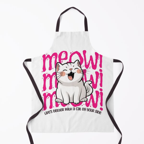 Item preview, Lifes Better With A Cat - Cute Pink Meow Meow Meow Anime Kitty designed and sold by GenZFashion000.