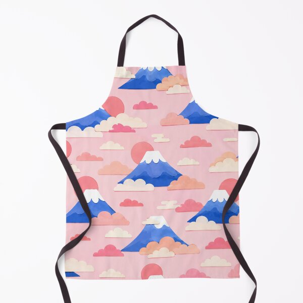 Item preview, Cute Mount Fuji Sunrise and Clouds Seamless Japanese Pattern designed and sold by WangAew.