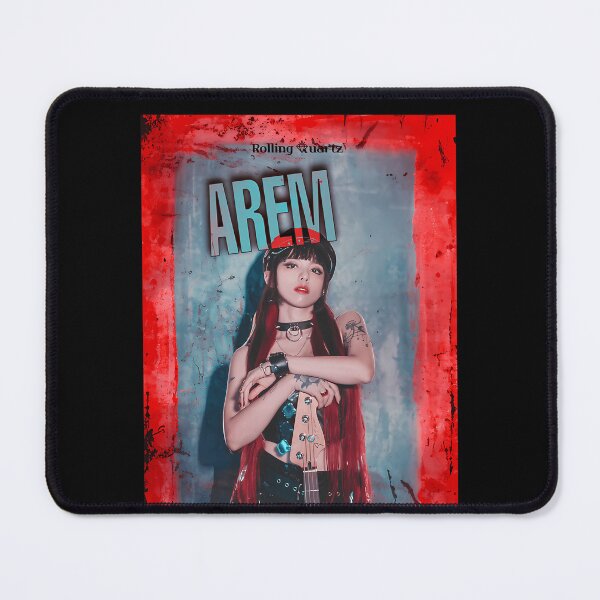 Item preview, Rolling Quartz Arem Bassist Red Border Rock Poster designed and sold by Adi2009.