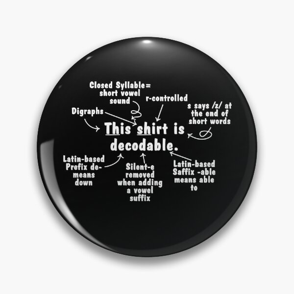 Item preview, This Shirt Is Decodable Structured Literacy Reading Teacher designed and sold by suhairee-studio.
