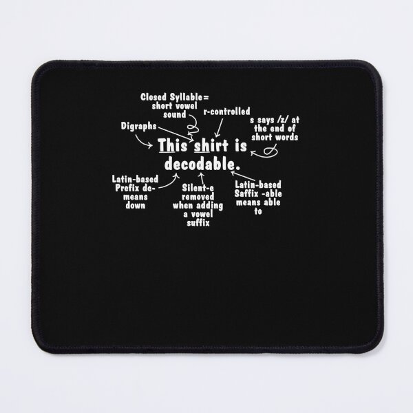 Item preview, This Shirt Is Decodable Structured Literacy Reading Teacher designed and sold by suhairee-studio.
