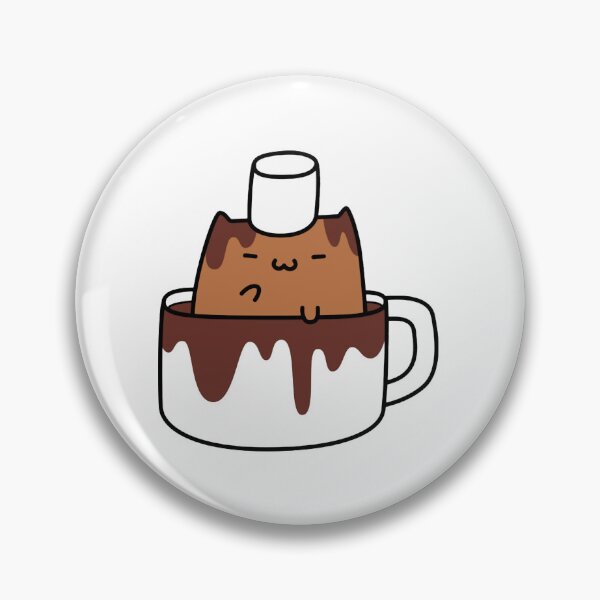 Item preview, Smores Cat Cute Kawaii Marshmallow Chocolate Pastry Art designed and sold by RobotDanceBat.