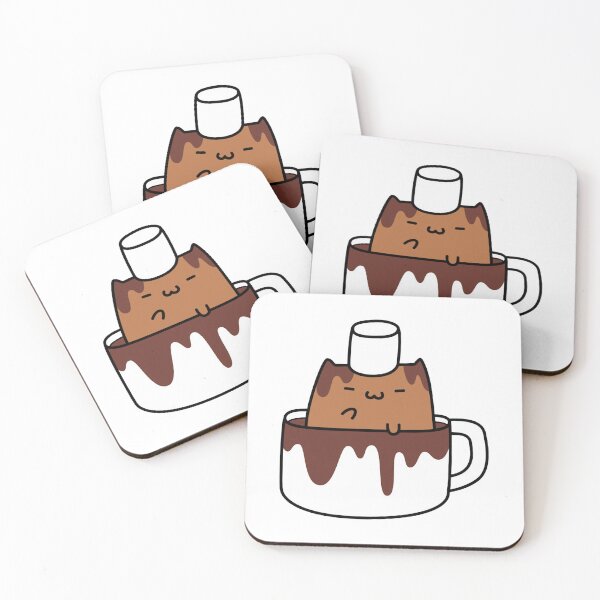 Item preview, Smores Cat Cute Kawaii Marshmallow Chocolate Pastry Art designed and sold by RobotDanceBat.