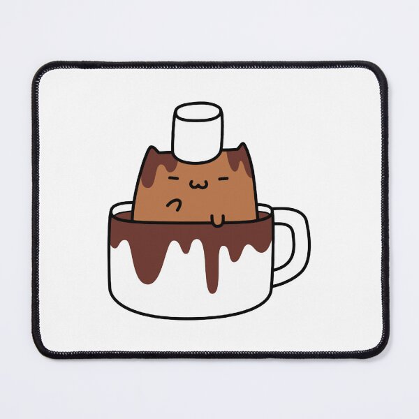 Item preview, Smores Cat Cute Kawaii Marshmallow Chocolate Pastry Art designed and sold by RobotDanceBat.