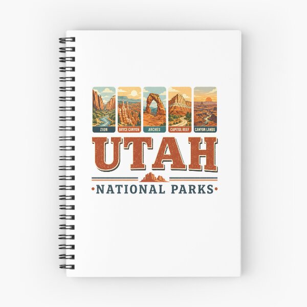 Item preview, Utah National Parks Arches Bryce Canyon Zion Capitol Reef designed and sold by lorna-saway.