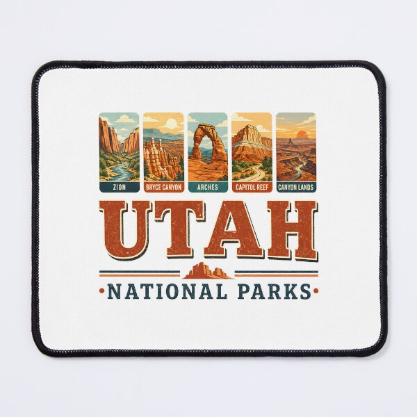 Item preview, Utah National Parks Arches Bryce Canyon Zion Capitol Reef designed and sold by lorna-saway.
