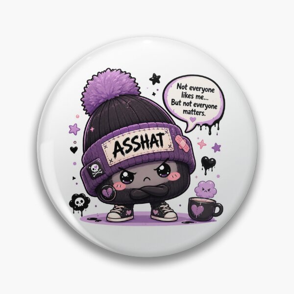 Item preview, Asshat designed and sold by CraftyGlamazon.