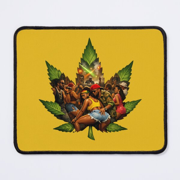 Item preview, Dancehall Vibe Cannabis Leaf Graphic designed and sold by digitalbob60.
