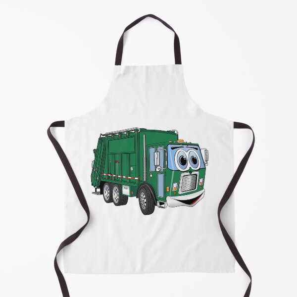 Item preview, Green Smiling Garbage Truck Cartoon designed and sold by Scott Hayes.