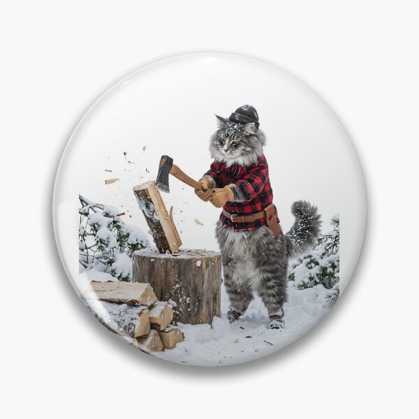 Item preview, Norwegian Forest Cat Lumberjack designed and sold by PictoVibe.