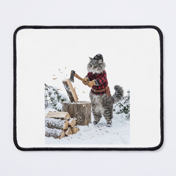 Item preview, Norwegian Forest Cat Lumberjack designed and sold by PictoVibe.