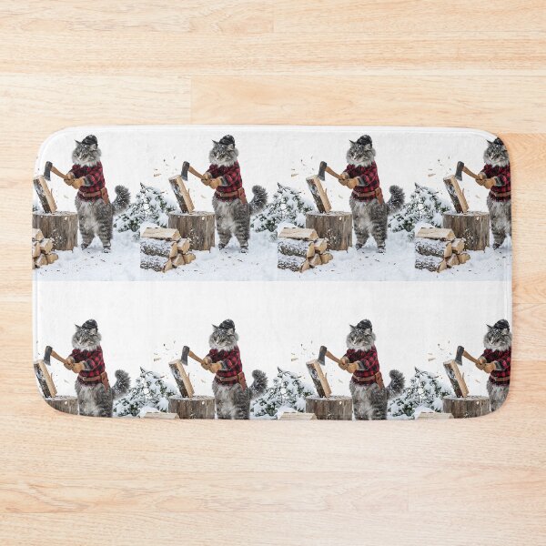 Item preview, Norwegian Forest Cat Lumberjack designed and sold by PictoVibe.